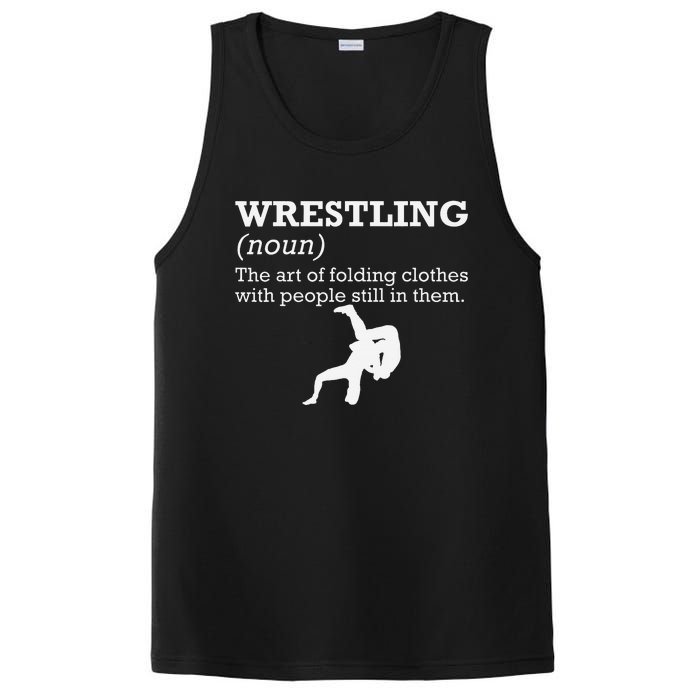 Funny Definition Wrestling Wrestler  PosiCharge Competitor Tank