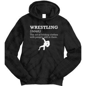 Funny Definition Wrestling Wrestler  Tie Dye Hoodie