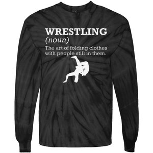 Funny Definition Wrestling Wrestler  Tie-Dye Long Sleeve Shirt