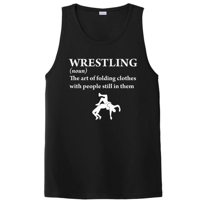 Funny Definition Wrestling Wrestler PosiCharge Competitor Tank