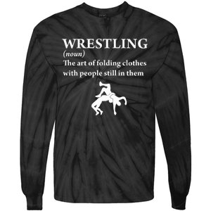 Funny Definition Wrestling Wrestler Tie-Dye Long Sleeve Shirt