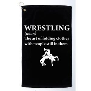 Funny Definition Wrestling Wrestler Platinum Collection Golf Towel