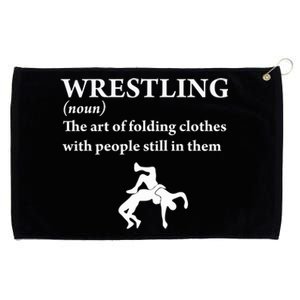 Funny Definition Wrestling Wrestler Grommeted Golf Towel