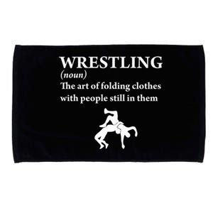 Funny Definition Wrestling Wrestler Microfiber Hand Towel