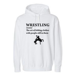 Funny Definition Wrestling Wrestler Garment-Dyed Fleece Hoodie