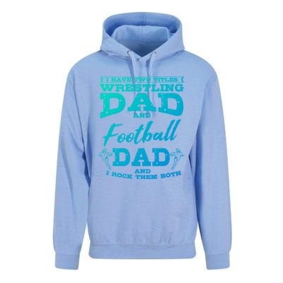 Football Dad Wrestling Sport Wrestler Player FatherS Day Gift Unisex Surf Hoodie