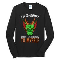 Funny Dragon Winged Fire Breathing Flying Mythical Creature Tall Long Sleeve T-Shirt