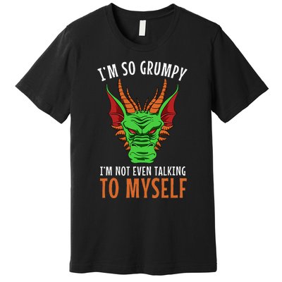 Funny Dragon Winged Fire Breathing Flying Mythical Creature Premium T-Shirt