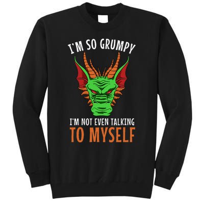 Funny Dragon Winged Fire Breathing Flying Mythical Creature Tall Sweatshirt