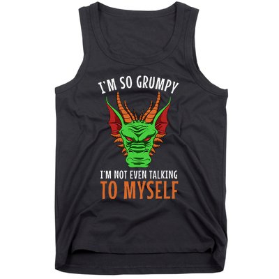 Funny Dragon Winged Fire Breathing Flying Mythical Creature Tank Top