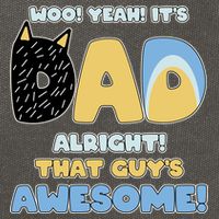 Fathers Day Woo Yeah Its Dad Alright That Guys Awesome Cotton Canvas Backpack