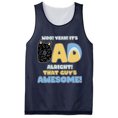 Fathers Day Woo Yeah Its Dad Alright That Guys Awesome Mesh Reversible Basketball Jersey Tank