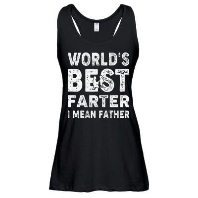 Father's Day World's Best Farter I Mean Father Ladies Essential Flowy Tank