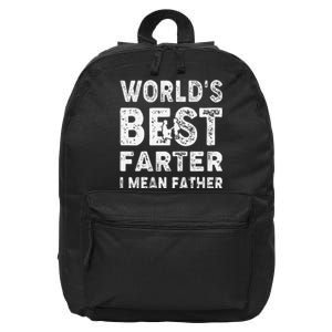 Father's Day World's Best Farter I Mean Father 16 in Basic Backpack