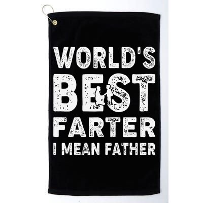 Father's Day World's Best Farter I Mean Father Golf Towel