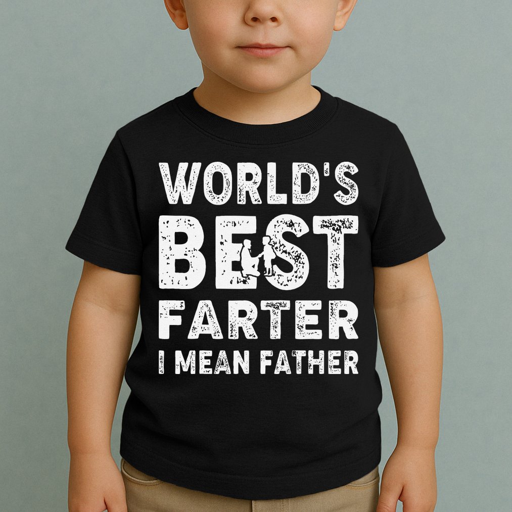 Father's Day World's Best Farter I Mean Father Toddler T-Shirt