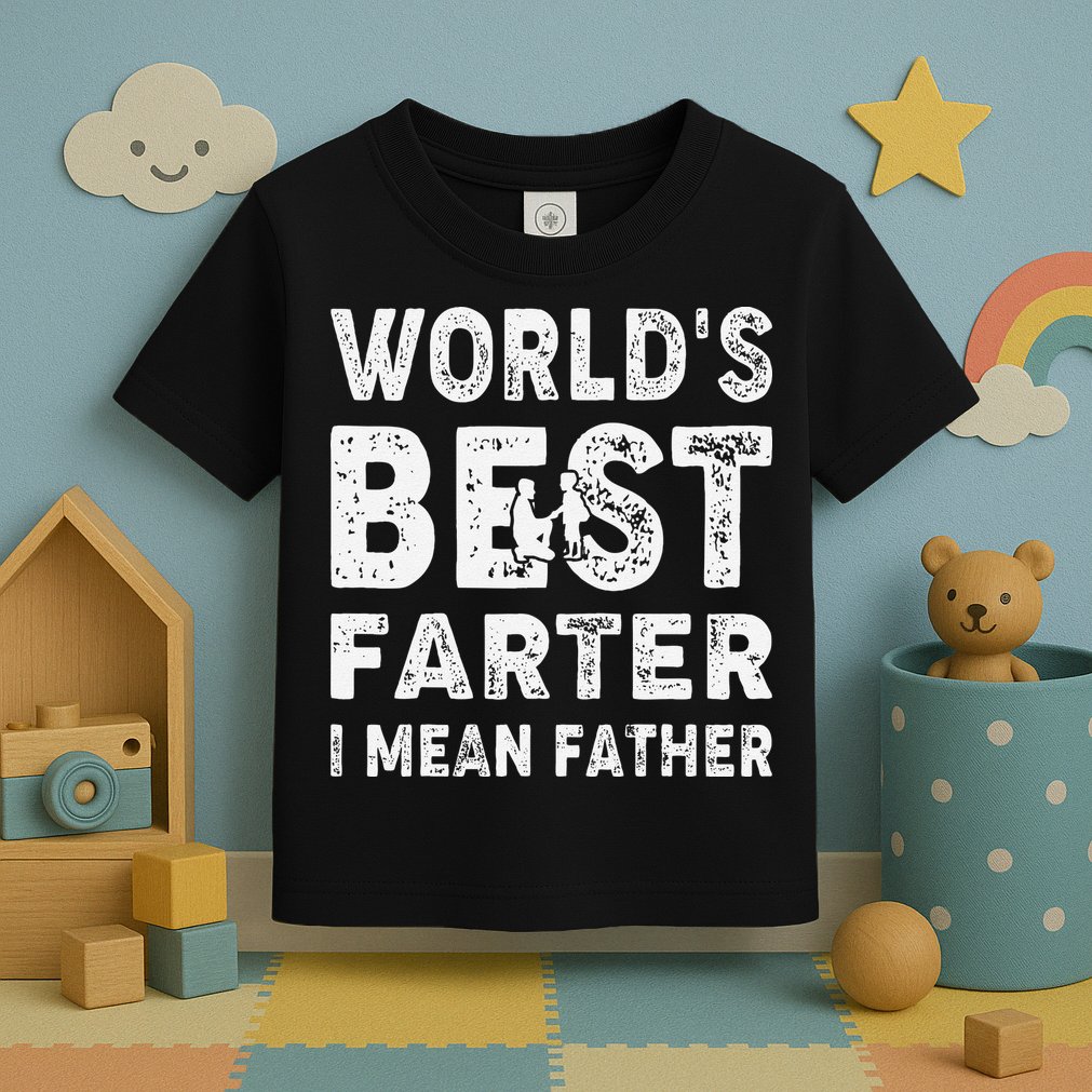 Father's Day World's Best Farter I Mean Father Toddler T-Shirt