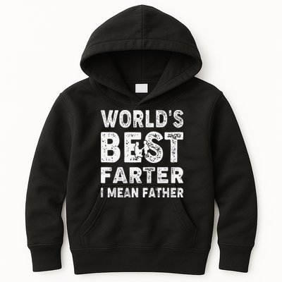 Father's Day World's Best Farter I Mean Father Kids Hoodie