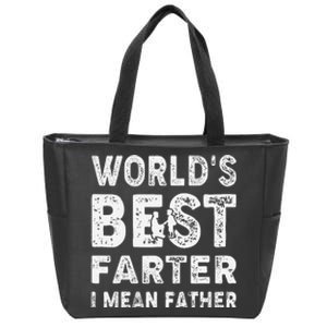 Father's Day World's Best Farter I Mean Father Zip Tote Bag