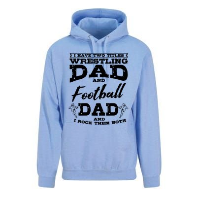 Football Dad Wrestling Sport Wrestler Player FatherS Day Gift Unisex Surf Hoodie