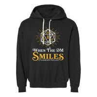 Funny DnD When The DM Smiles It's Already Too Late Garment-Dyed Fleece Hoodie