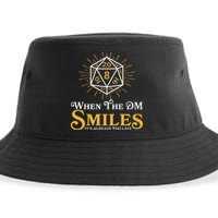 Funny DnD When The DM Smiles It's Already Too Late Sustainable Bucket Hat