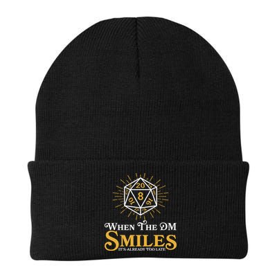 Funny DnD When The DM Smiles It's Already Too Late Knit Cap Winter Beanie