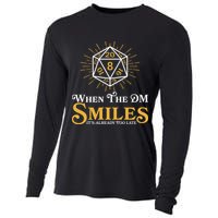 Funny DnD When The DM Smiles It's Already Too Late Cooling Performance Long Sleeve Crew