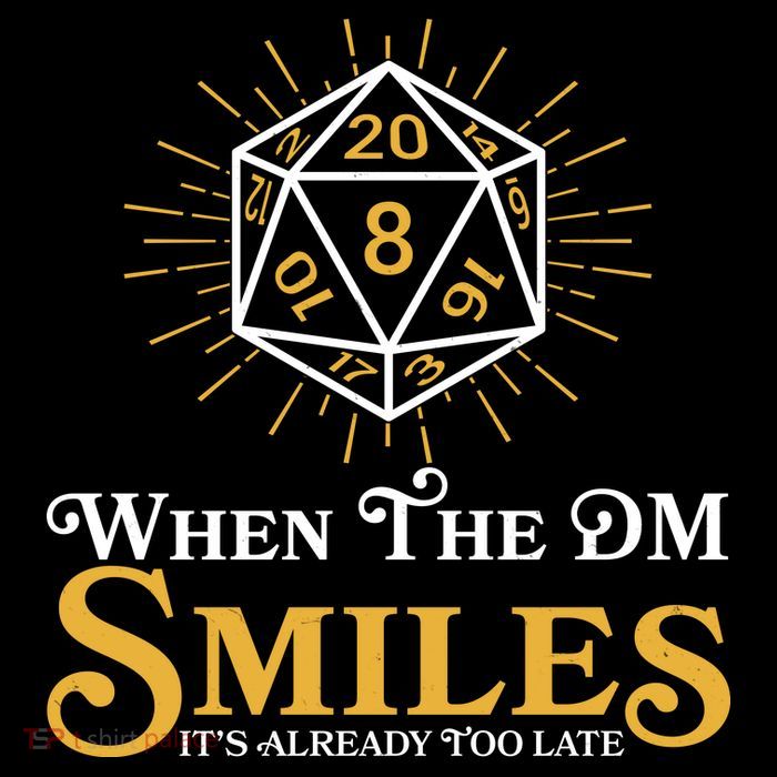 Funny DnD When The DM Smiles It's Already Too Late Short Acrylic Beanie