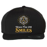 Funny DnD When The DM Smiles It's Already Too Late Wool Snapback Cap