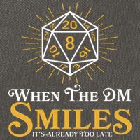 Funny DnD When The DM Smiles It's Already Too Late Cotton Canvas Backpack