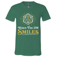 Funny DnD When The DM Smiles It's Already Too Late V-Neck T-Shirt
