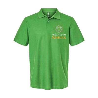 Funny DnD When The DM Smiles It's Already Too Late Softstyle Adult Sport Polo