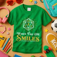 Funny DnD When The DM Smiles It's Already Too Late Kids T-Shirt