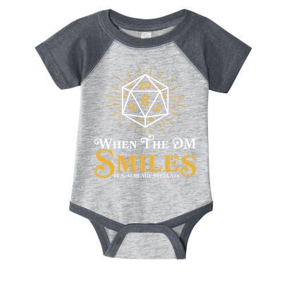 Funny DnD When The DM Smiles It's Already Too Late Infant Baby Jersey Bodysuit