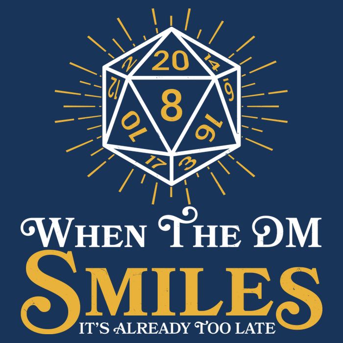 Funny DnD When The DM Smiles It's Already Too Late Infant Baby Jersey Bodysuit