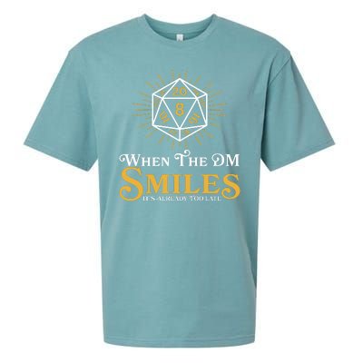 Funny DnD When The DM Smiles It's Already Too Late Sueded Cloud Jersey T-Shirt