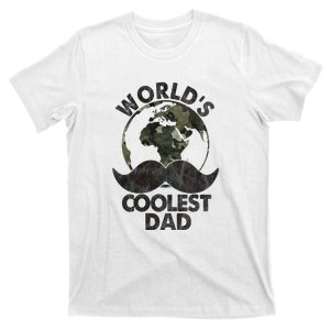 Father's Day World's Coolest Dad Funny Beard T-Shirt