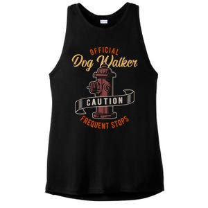 Funny Dog Walker Gift Graphic Walking The Dogs Funny Gift Ladies PosiCharge Tri-Blend Wicking Tank