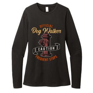 Funny Dog Walker Gift Graphic Walking The Dogs Funny Gift Womens CVC Long Sleeve Shirt