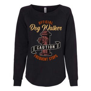 Funny Dog Walker Gift Graphic Walking The Dogs Funny Gift Womens California Wash Sweatshirt