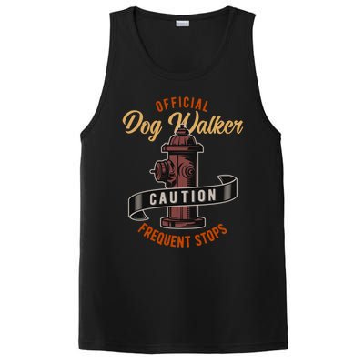 Funny Dog Walker Gift Graphic Walking The Dogs Funny Gift PosiCharge Competitor Tank