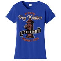 Funny Dog Walker Gift Graphic Walking The Dogs Funny Gift Women's T-Shirt