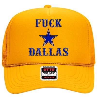 Fuck Dallas Western Style Design High Crown Mesh Back Trucker Hat