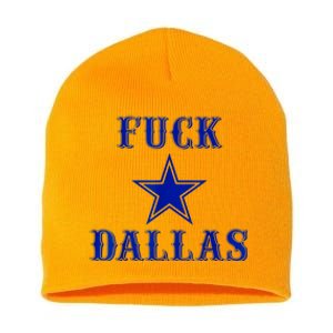 Fuck Dallas Western Style Design Short Acrylic Beanie