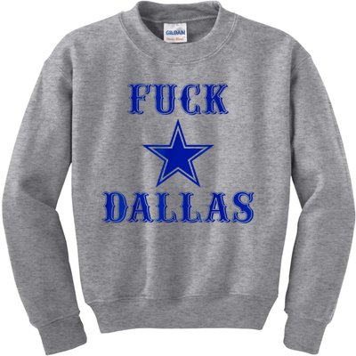 Fuck Dallas Western Style Design Kids Sweatshirt