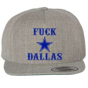 Fuck Dallas Western Style Design Wool Snapback Cap