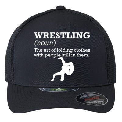 Funny Definition Wrestling Wrestler Flexfit Unipanel Trucker Cap