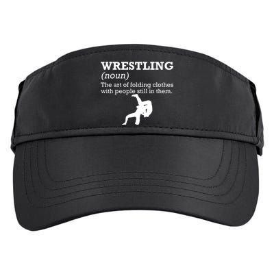 Funny Definition Wrestling Wrestler Adult Drive Performance Visor