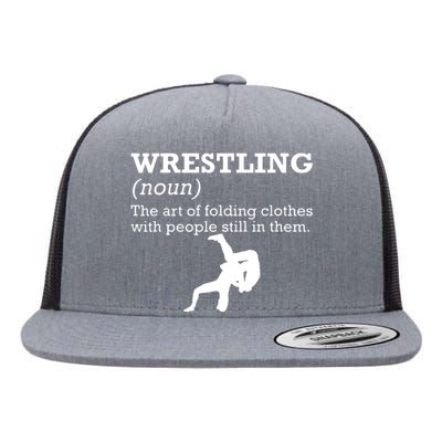 Funny Definition Wrestling Wrestler Flat Bill Trucker Hat